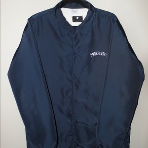 Champion & Undefeated Navy color coach jacket